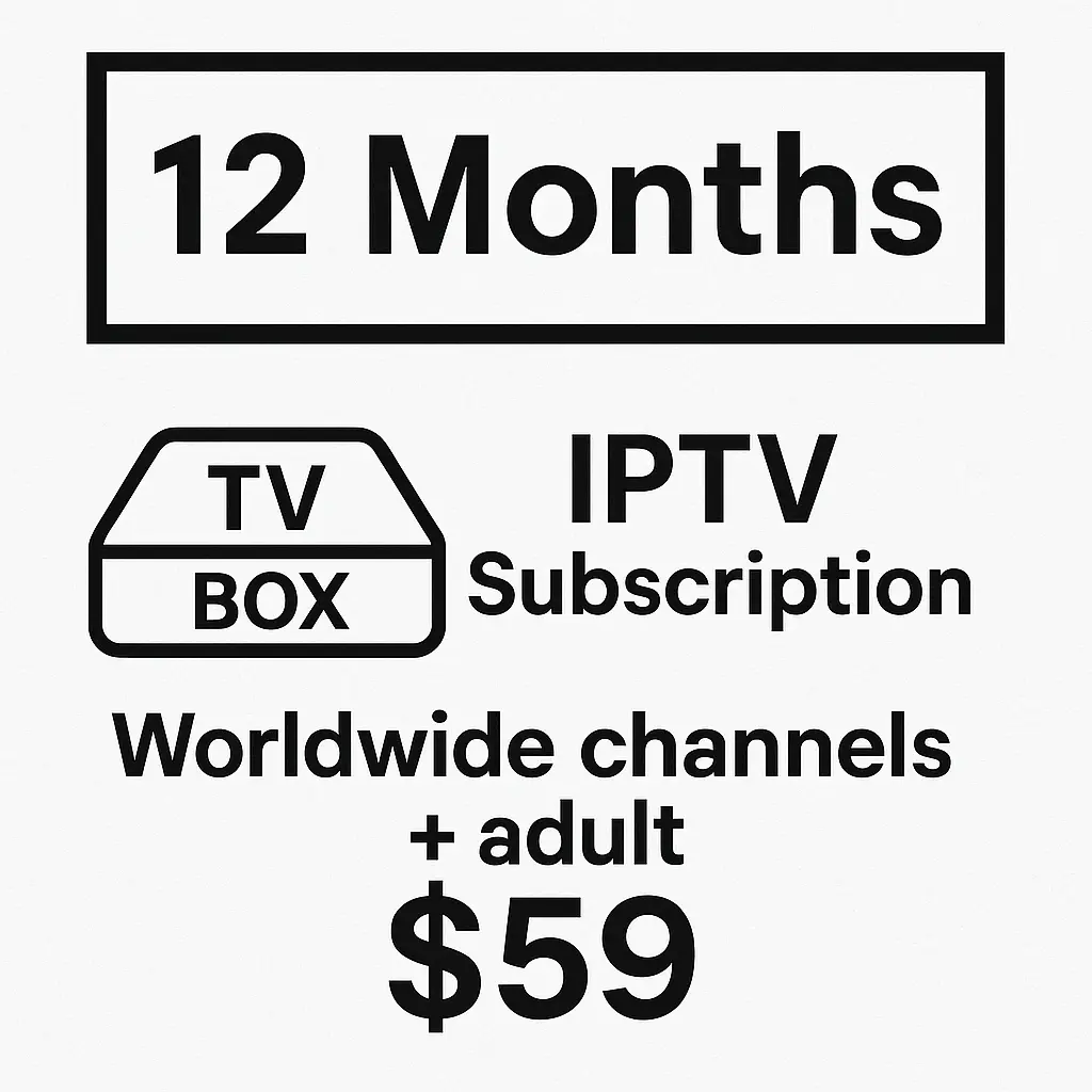 12 Months IPTV Subscription